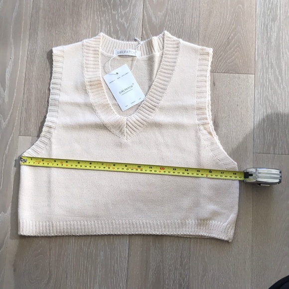 Cream Sweater Vest - Picture 8 of 11
